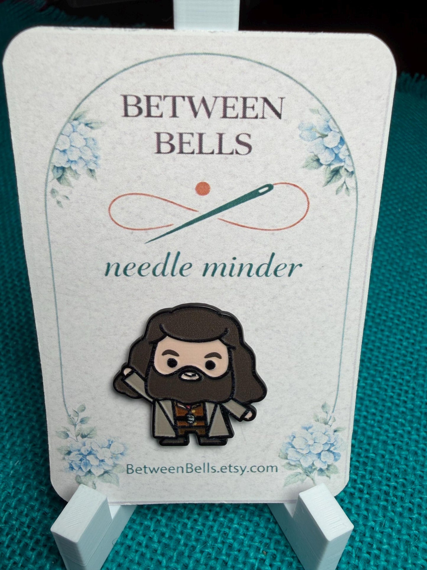 Bearded Wizard Needle Minder for Needlepoint, Cross Stitch, Embroidery and Sewing