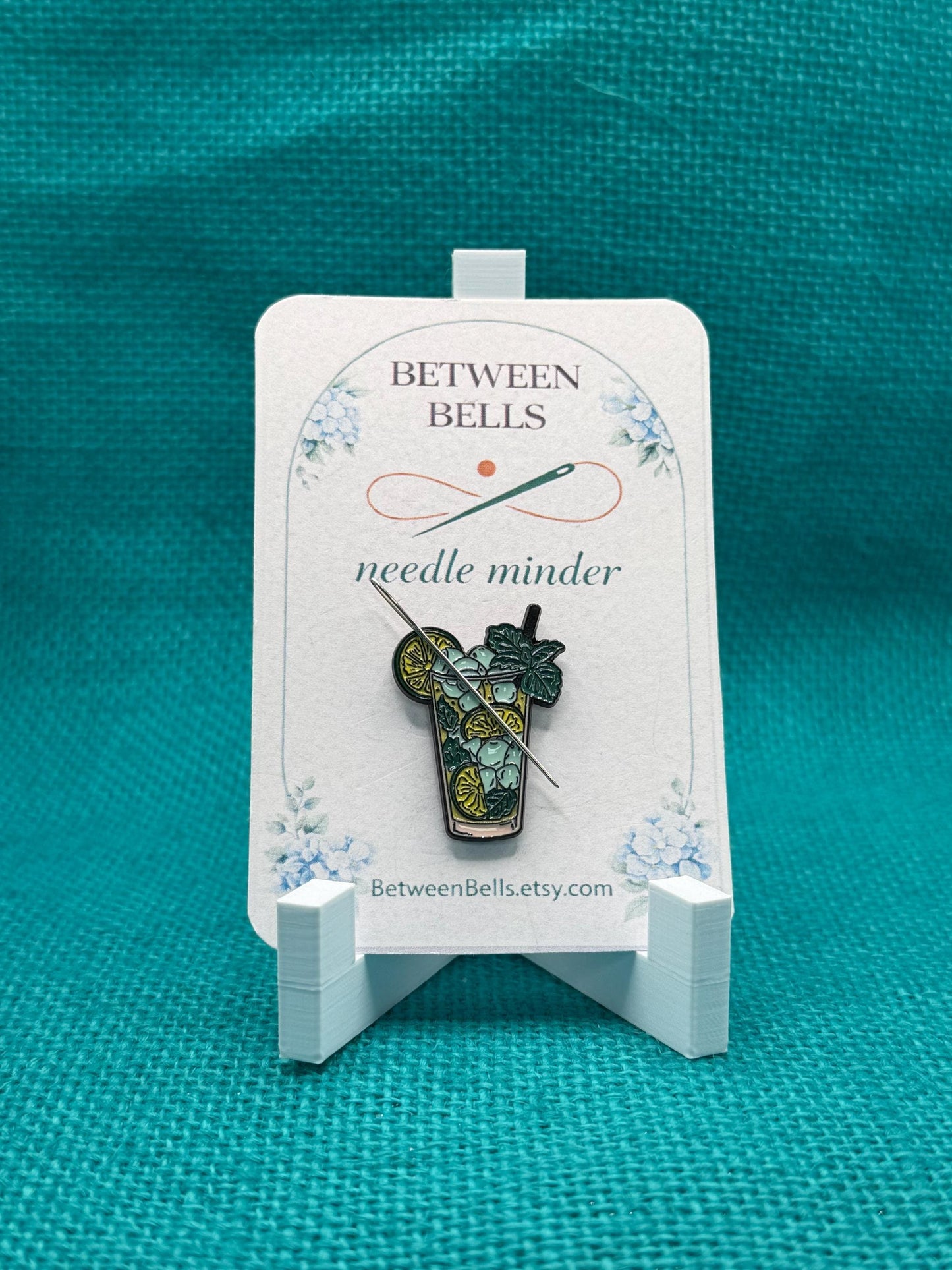 Citrus Mojito Needle Minder | Refreshing Cocktail Magnet | Summer Drink Aesthetic | Bar Cart Inspired | Cross Stitch Needle Holder