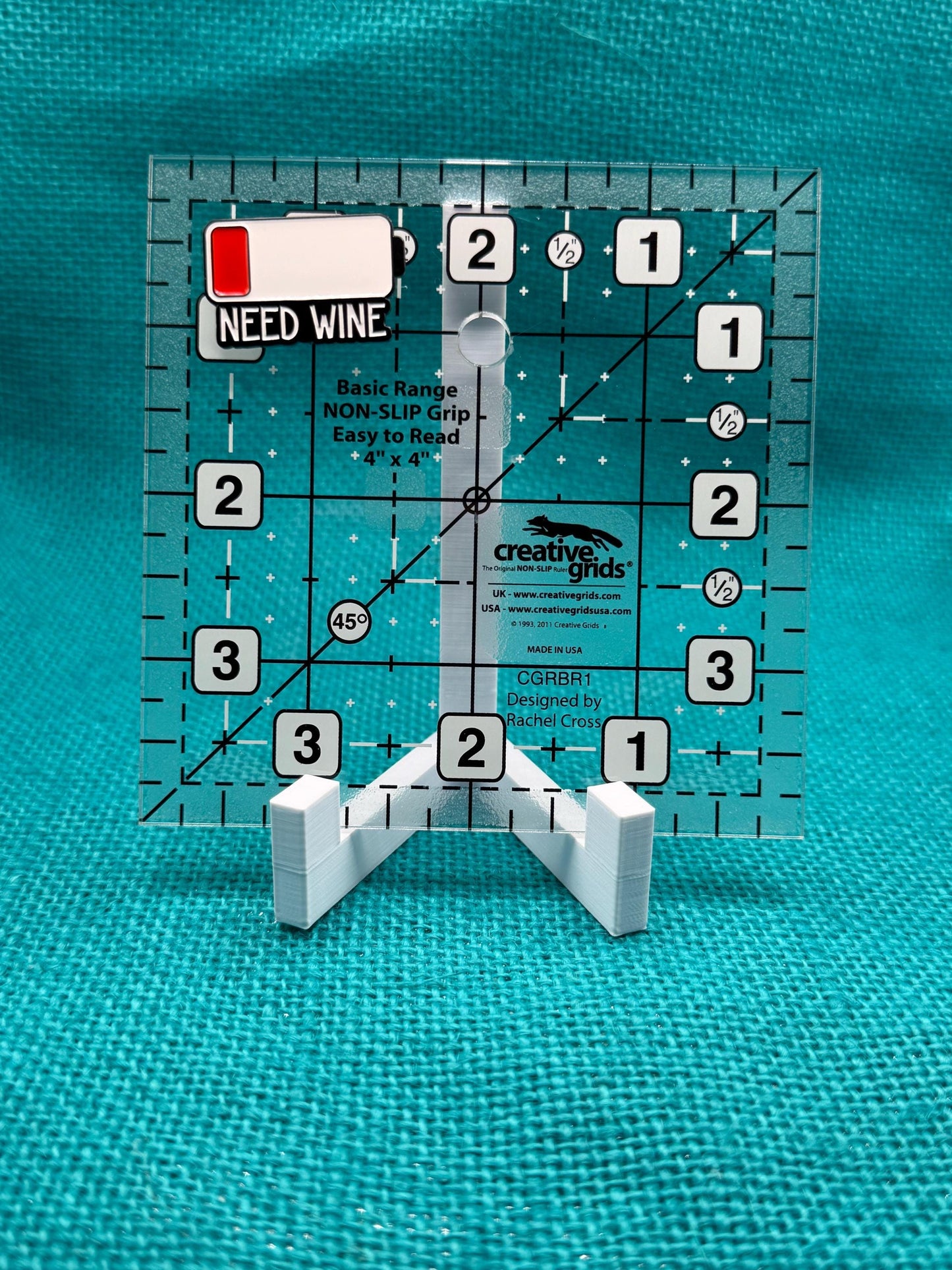 Need Wine Needle Minder | Low Battery Funny Magnet | Wine Lover Gift | Relatable Humor | Cross Stitch Needle Holder