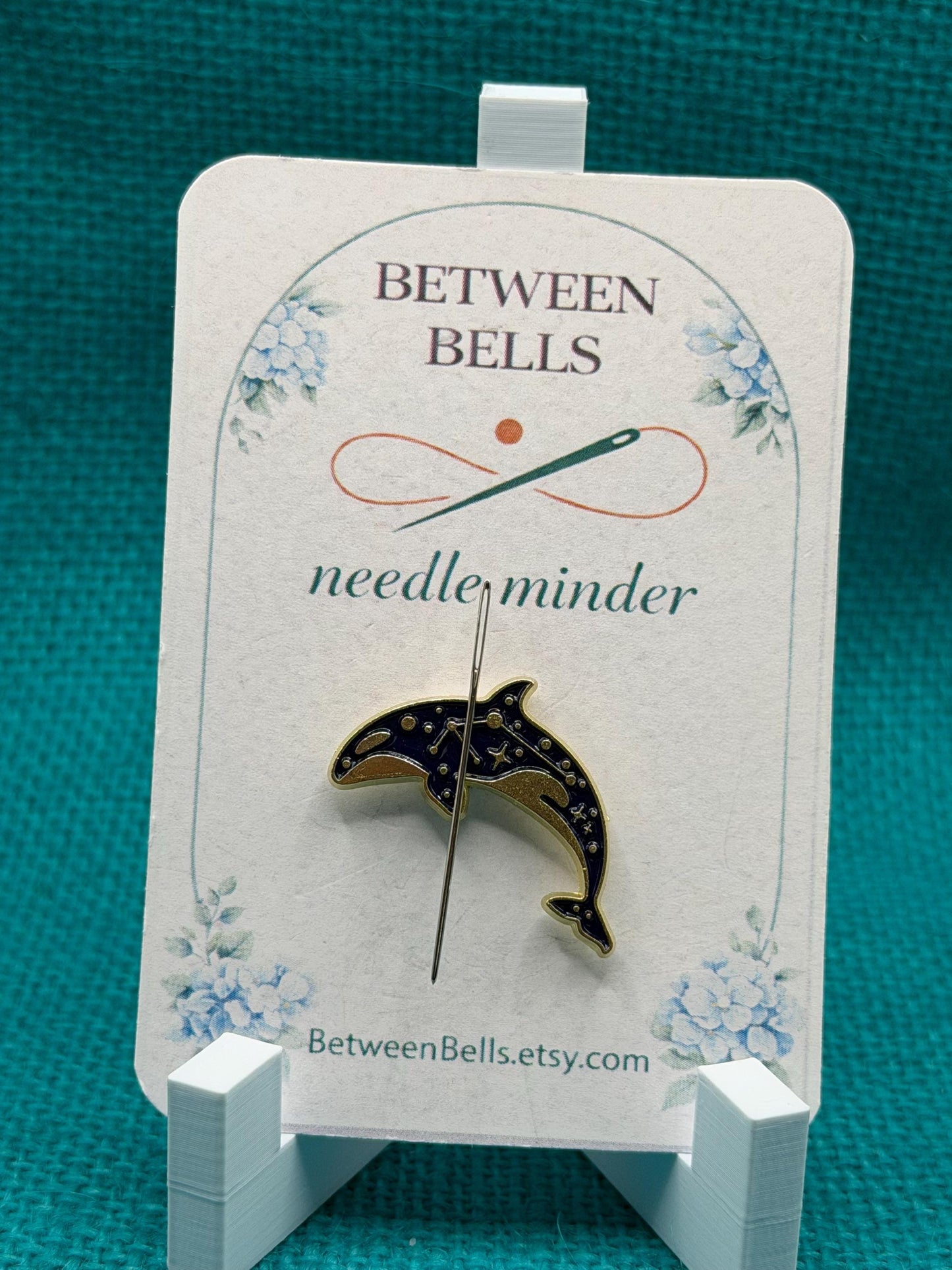 Celestial Orca Needle Minder | Constellation Whale Magnet | Ocean & Stargazer Gift | Cross Stitch Needle Holder
