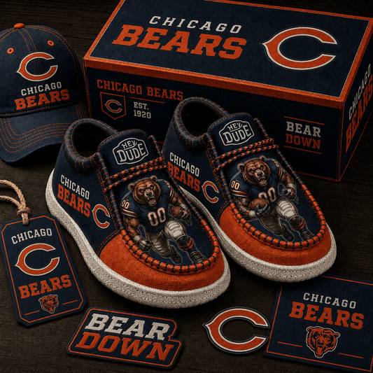 Chicago Bears Slip-On Loafers Gift For Fans MH