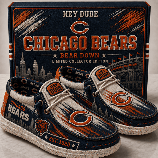 Chicago Bears Slip-On Loafers Gift For Fans