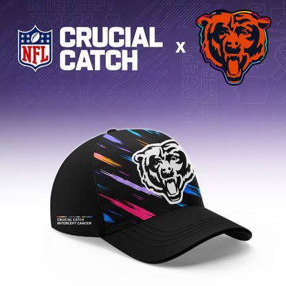 Chicago Bears Football 2026 Crucial Catch Limited Pink Hoodie, No one fights alone!