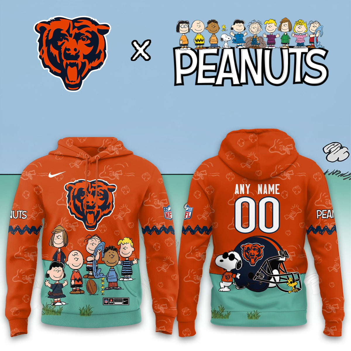 Chicago Bears x Peanuts 2026 Special Edition Custom Hoodie