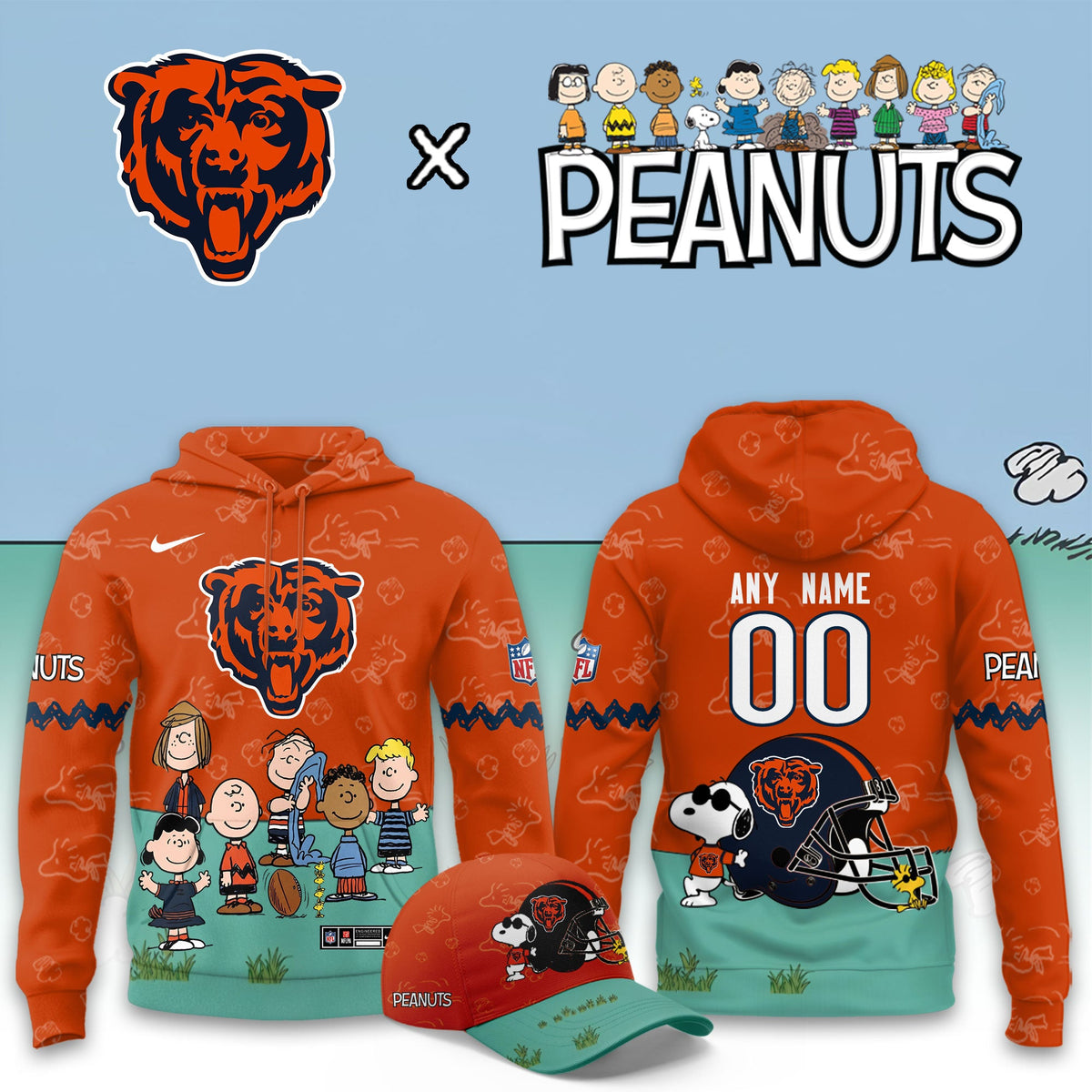 Chicago Bears x Peanuts 2026 Special Edition Custom Hoodie