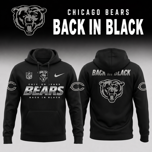 2026 Chicago Bears - Back In Black Limited Edition Hoodie