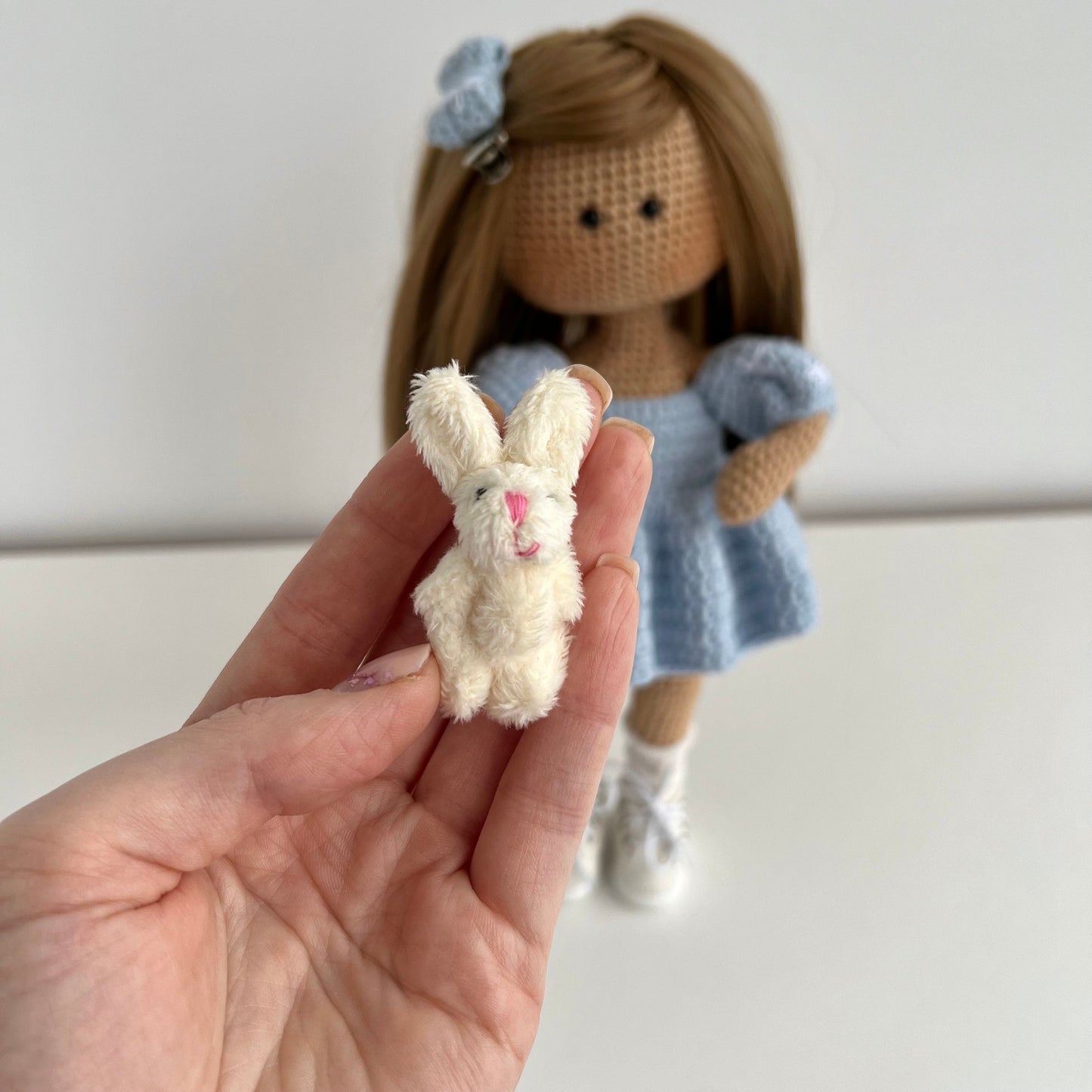 Crochet amigurumi doll, custom doll from photo, handmade plush doll, girl nursery decor, organic personalized dall, daughter gift idea