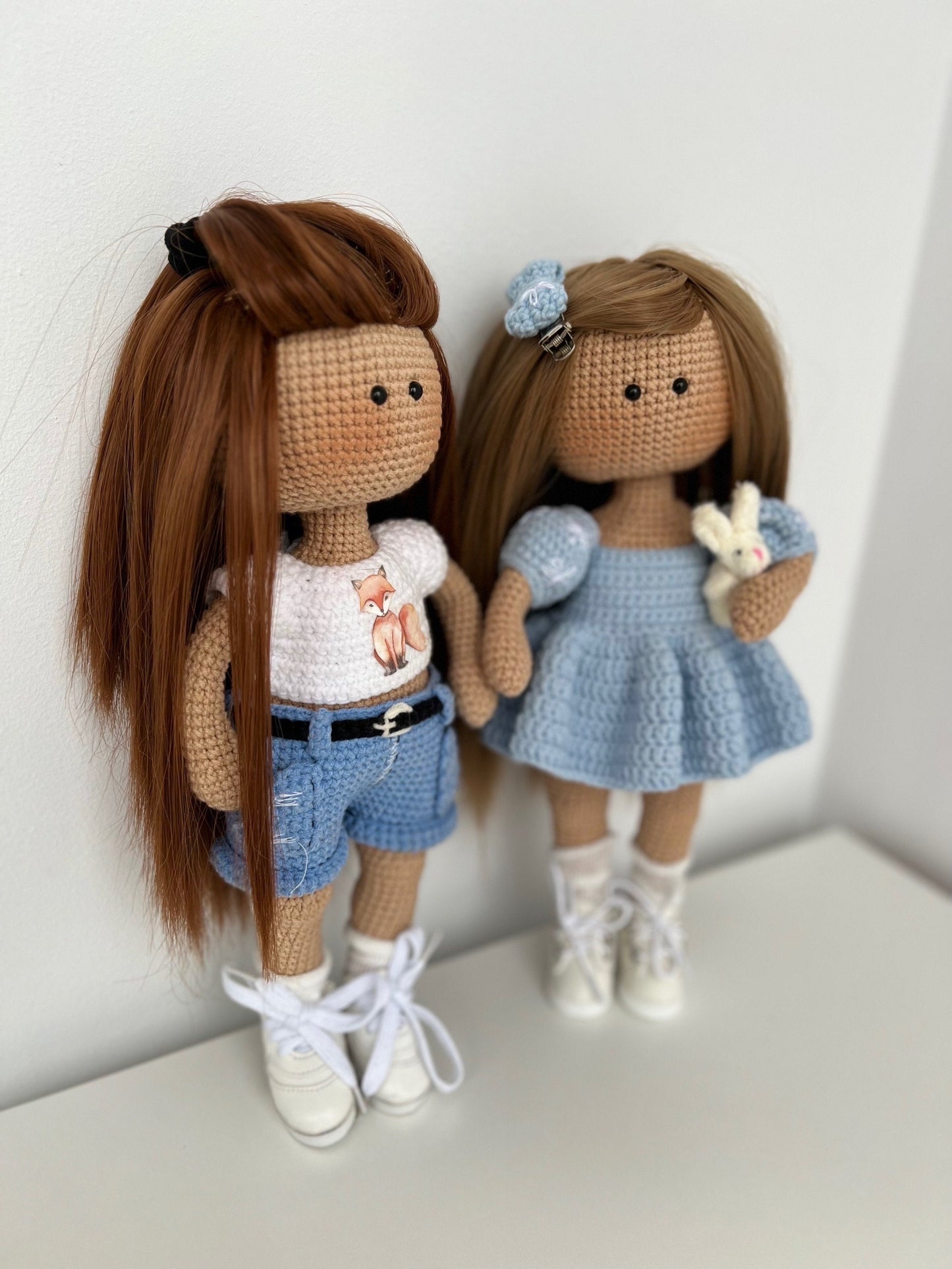 Crochet portrait doll amigurumi, handmade custom doll from photo, mom Christmas gift, unique personalized doll, aunt holiday gift
