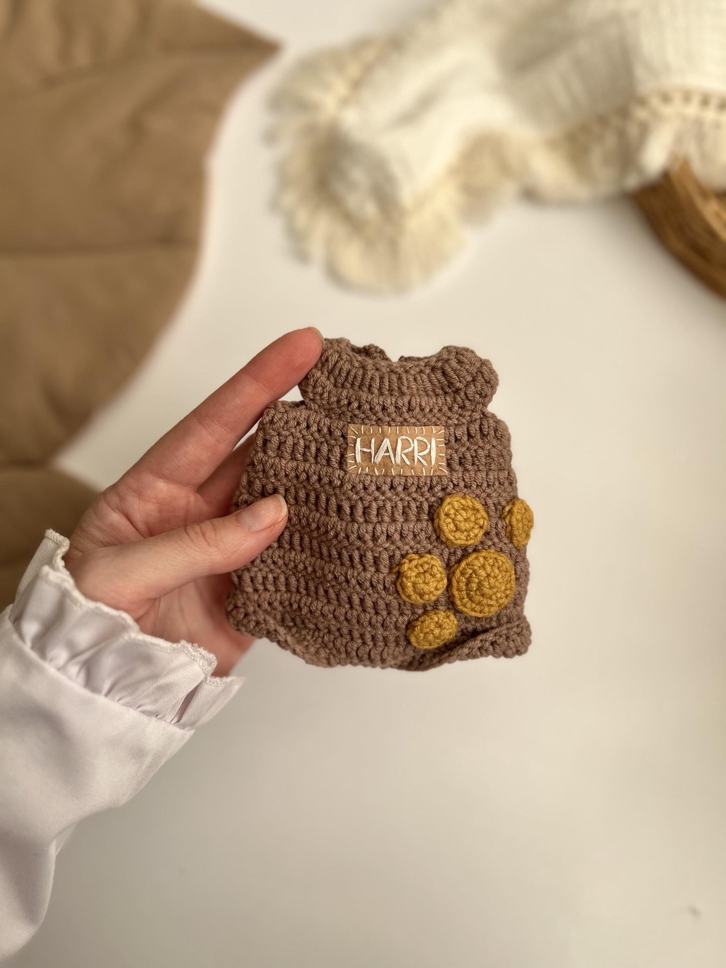 Eco-friendly crochet lion plush, personalized safari animal toy, custom small lion amigurumi, boho nursery decor, baby shower gift idea