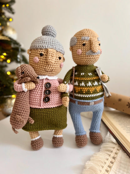 Adorable Crochet Grandparent Dolls: Perfect Presents for Grandma and Grandpa
