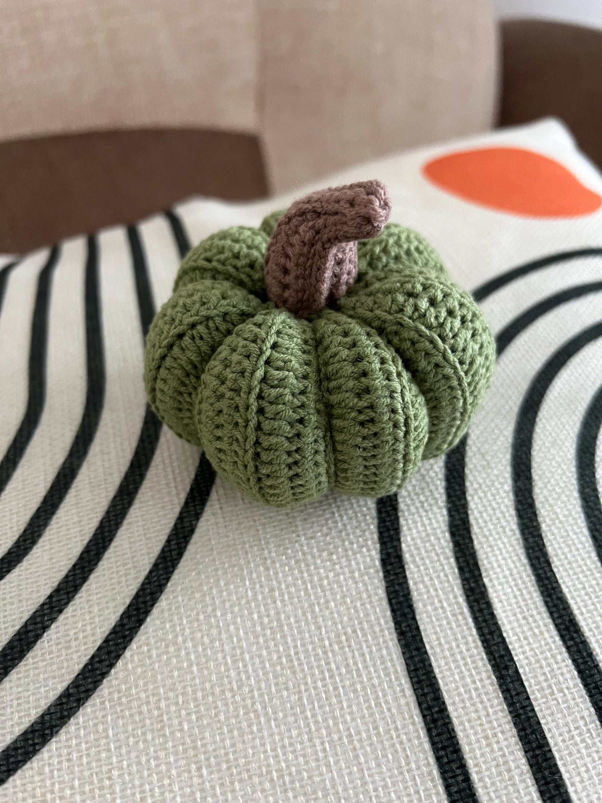 Halloween pumpkin home decor, crochet pumpkin amigurumi, handmade autumn pumpkin, boho nursery decor, Thanksgiving gift