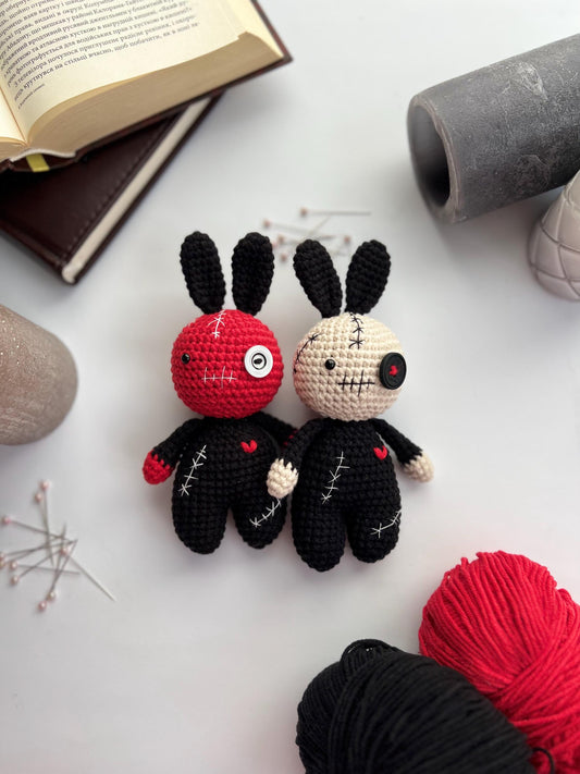 Gothic crochet voodoo dolls amigurumi, black friday sale, spooky season crochet toy, nephew Halloween 2025 gift, gothic home decor
