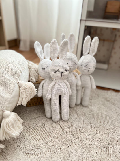 Crochet Bunny Toy: Handmade Cotton Amigurumi, Newborn Gift
