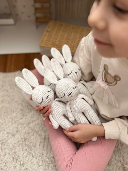 Crochet Bunny Toy: Handmade Cotton Amigurumi, Newborn Gift