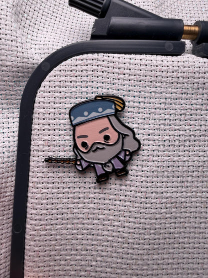 Wise Headmaster–Inspired Needle Minder for Needlepoint, Cross Stitch, and Embroidery