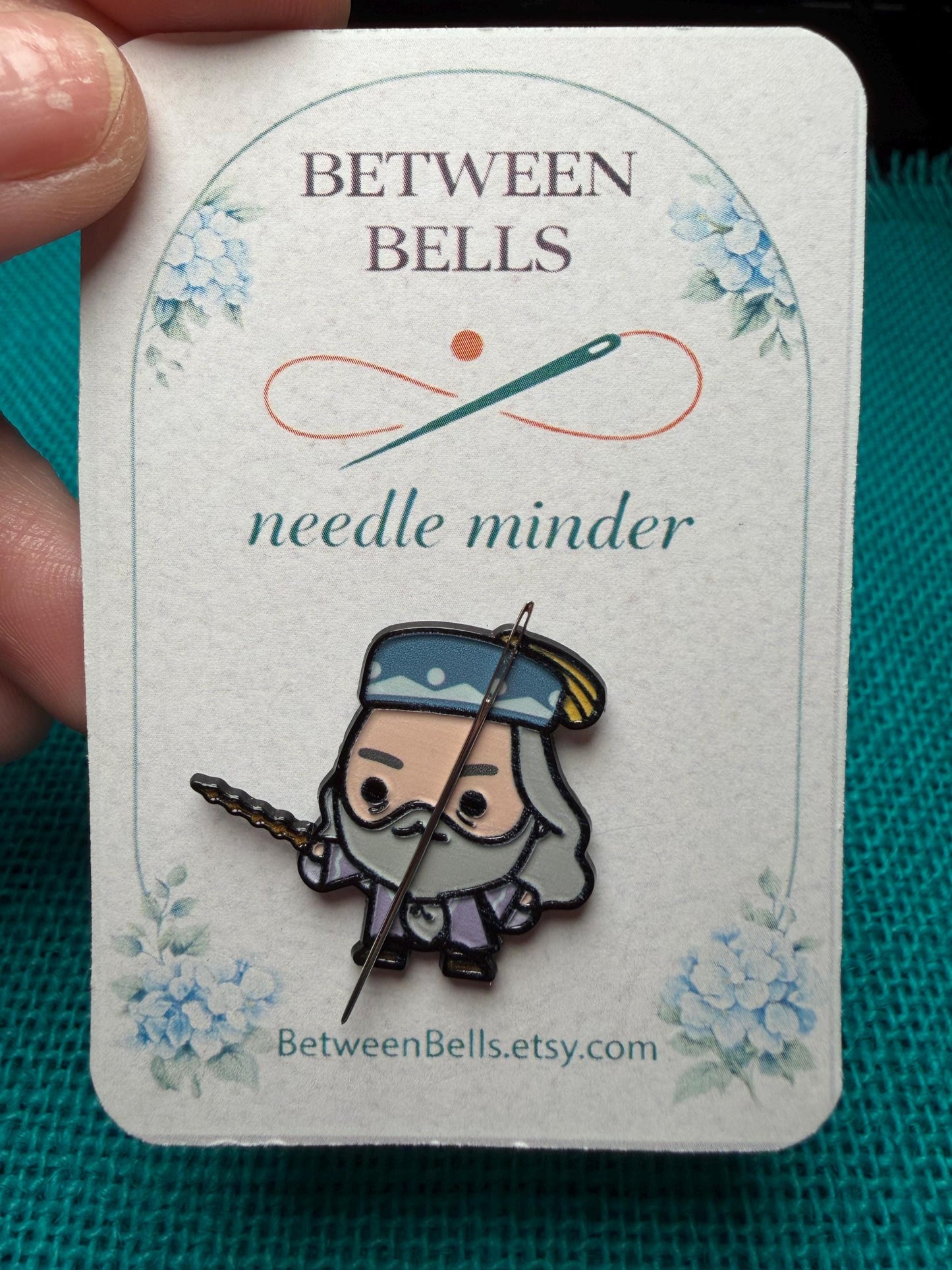 Wise Headmaster–Inspired Needle Minder for Needlepoint, Cross Stitch, and Embroidery