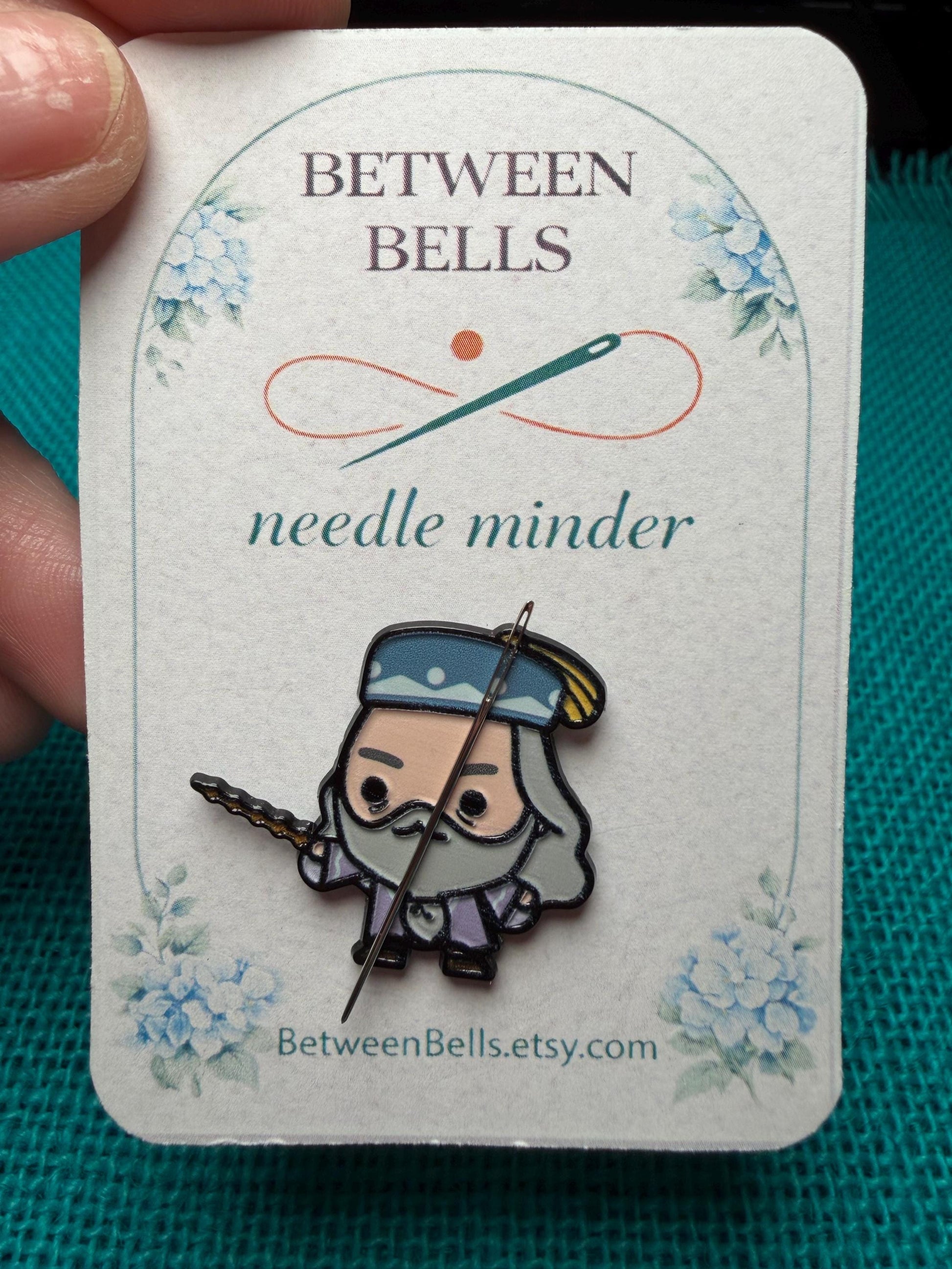 Wise Headmaster–Inspired Needle Minder for Needlepoint, Cross Stitch, and Embroidery