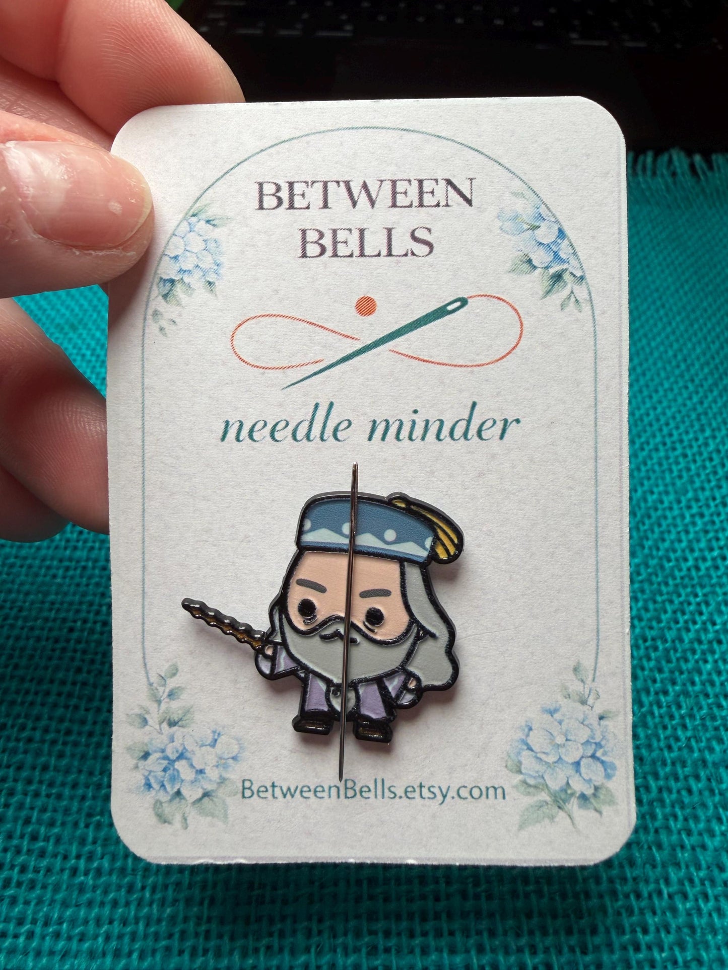 Wise Headmaster–Inspired Needle Minder for Needlepoint, Cross Stitch, and Embroidery