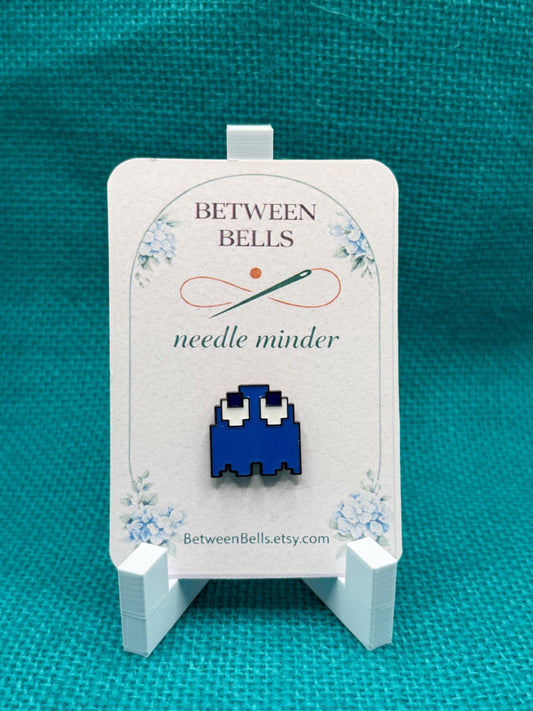 Pixel Ghost Needle Minder | Retro Arcade Magnetic Holder for Stitching