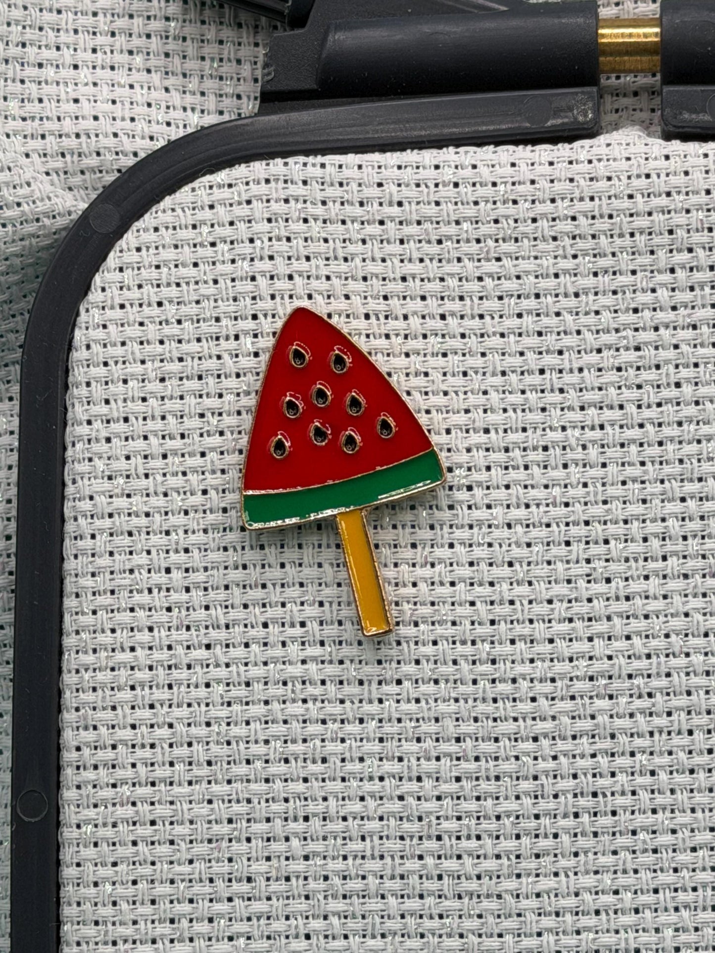 Watermelon Popsicle Needle Minder for Needlepoint, Cross Stitch, Embroidery and Sewing
