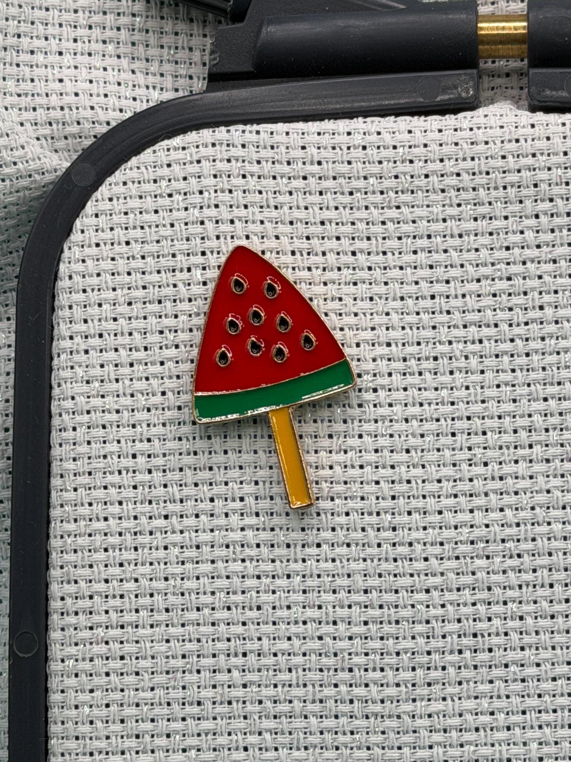Watermelon Popsicle Needle Minder for Needlepoint, Cross Stitch, Embroidery and Sewing