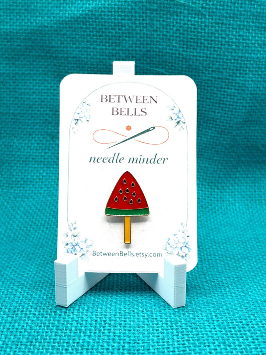 Watermelon Popsicle Needle Minder for Needlepoint, Cross Stitch, Embroidery and Sewing