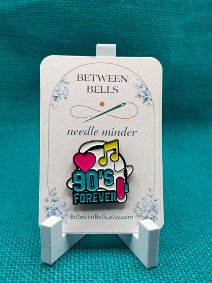 90s Party Needle Minder | Retro Camera Magnet | Nostalgia Aesthetic | Throwback Music Design | Cross Stitch Needle Holder