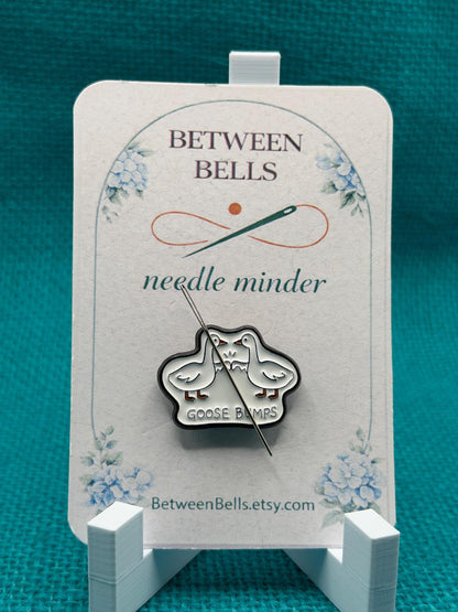 Goose Bumps Needle Minder | Funny Goose Magnet | Cute Pun Gift | Whimsical Animal Design | Cross Stitch Needle Holder