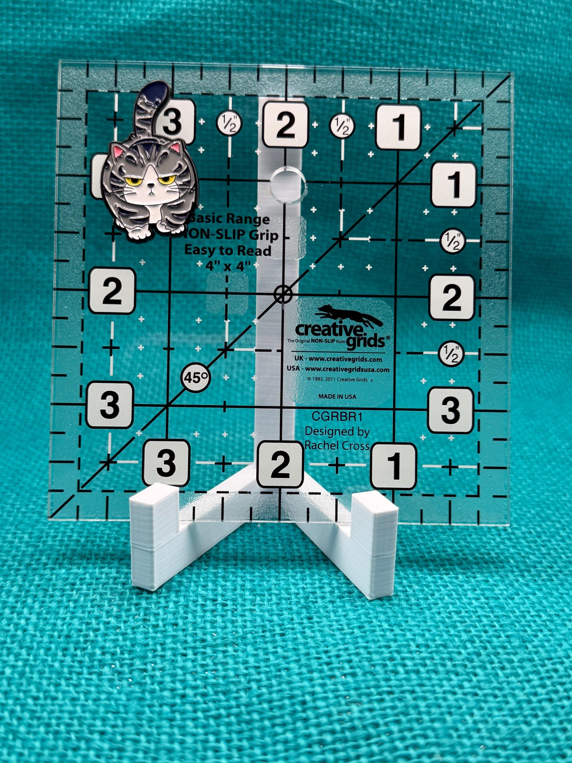 Grumpy Cat Needle Minder | Cute Moody Cat Magnet | Pet Lover Gift | Funny Animal Design | Cross Stitch Needle Holder