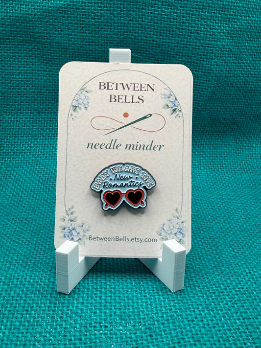 Romantic Era Needle Minder | Heart Sunglasses Magnet | Pop Aesthetic | Cute Girly Stitching Accessory | Cross Stitch Needle Holder