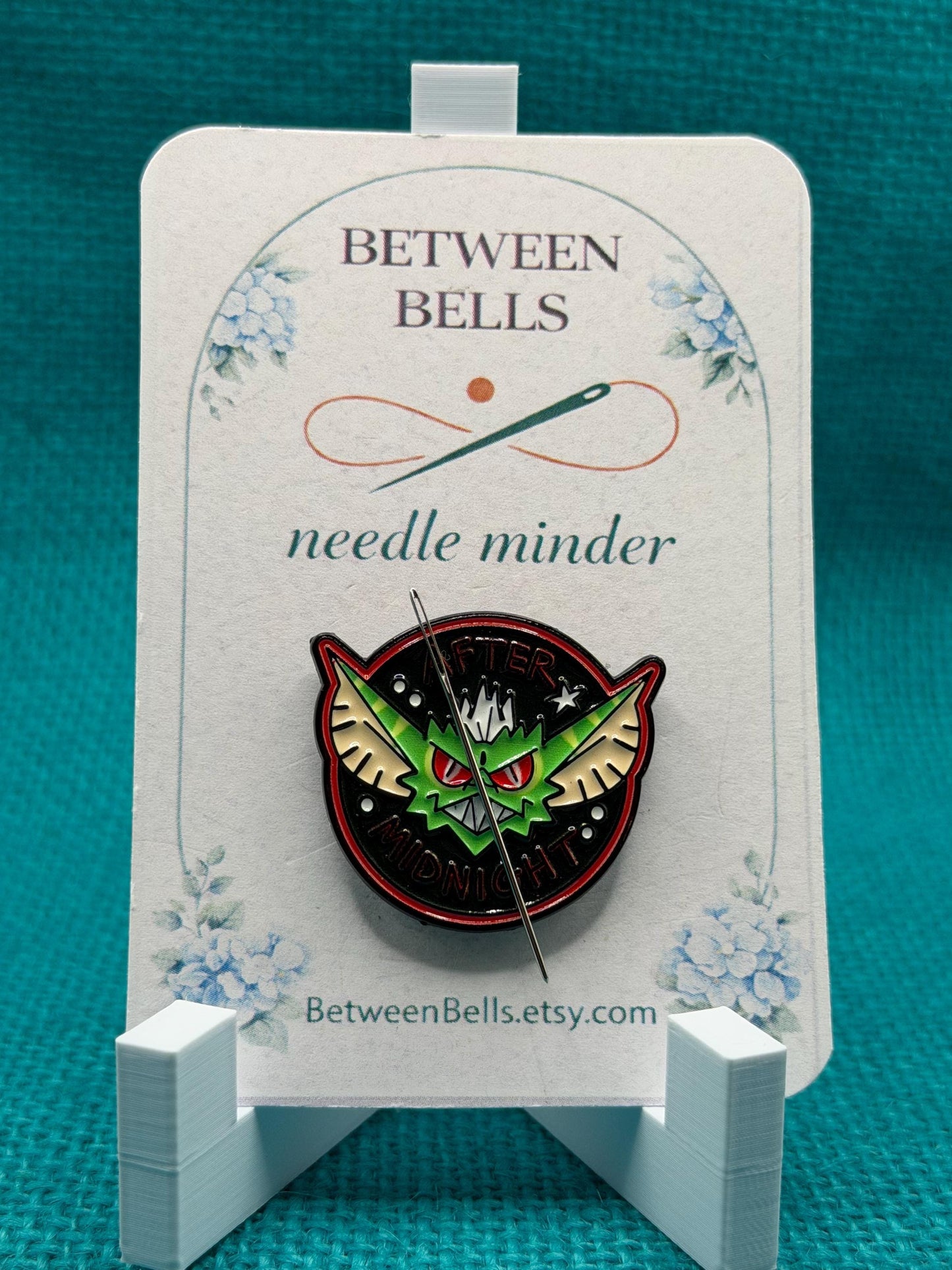 After Midnight Creature Needle Minder for Needlepoint, Cross Stitch and Embroidery