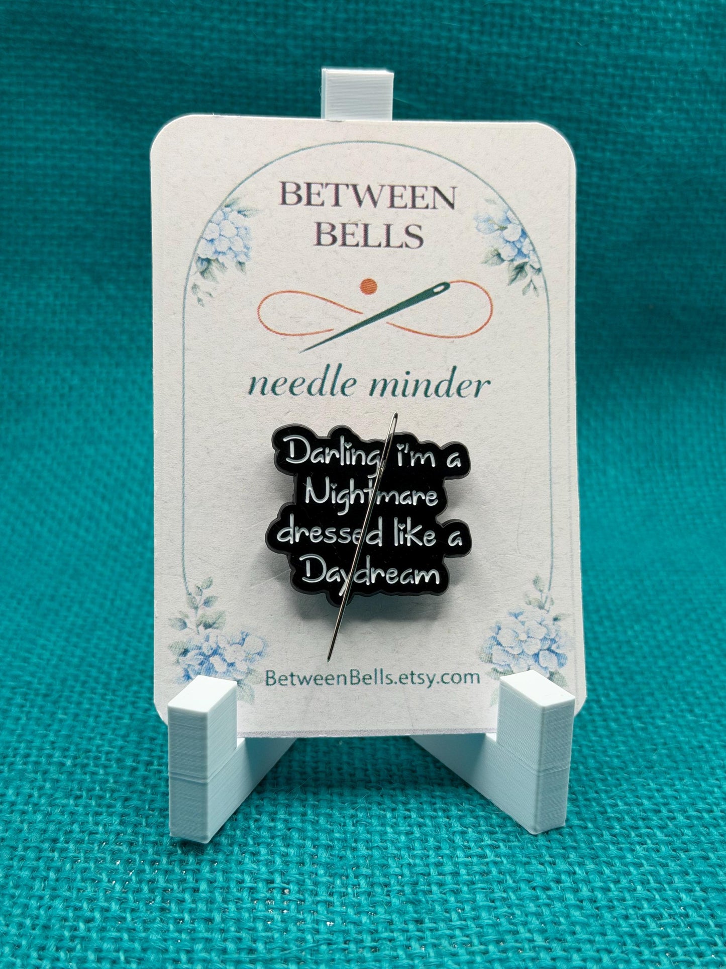 Nightmare Dressed Like a Daydream Needle Minder | Moody Quote Magnet | Coquette Aesthetic | Dark Feminine Stitching Accessory