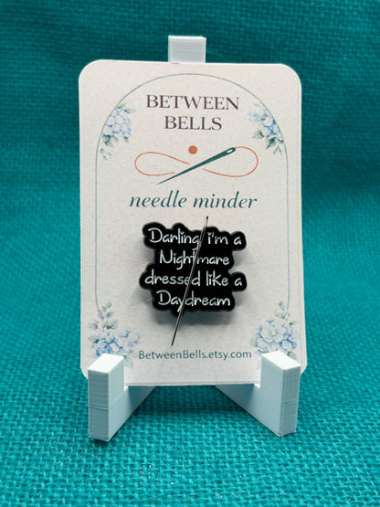 Nightmare Dressed Like a Daydream Needle Minder | Moody Quote Magnet | Coquette Aesthetic | Dark Feminine Stitching Accessory
