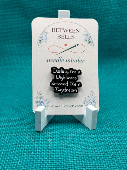 Nightmare Dressed Like a Daydream Needle Minder | Moody Quote Magnet | Coquette Aesthetic | Dark Feminine Stitching Accessory