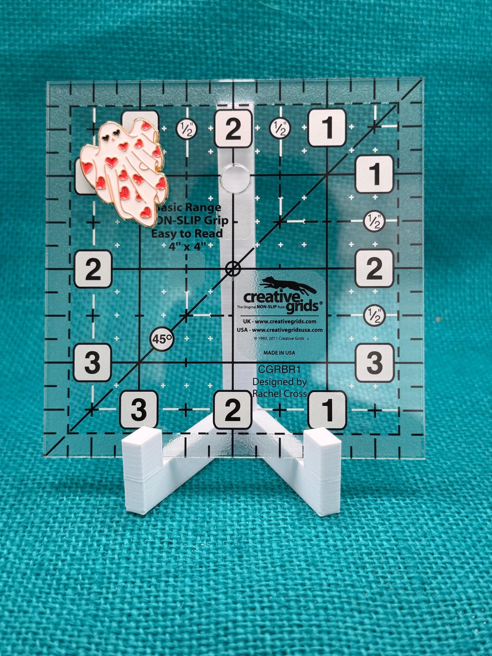 Heart Ghost Needle Minder | Cute Love Ghost Magnet | Valentine Spooky Aesthetic | Romantic Stitching Accessory | Cross Stitch Needle Holder