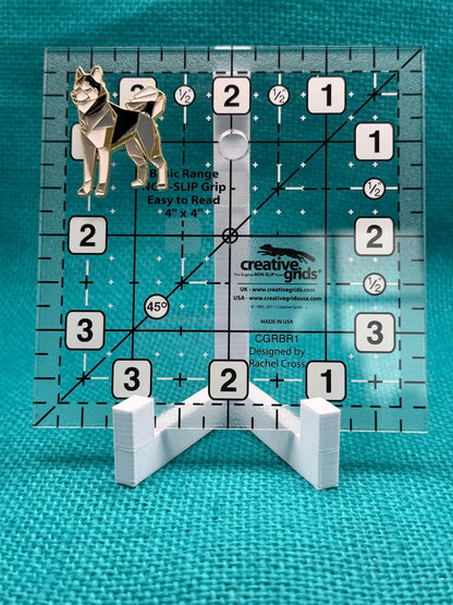 Geometric Dog Needle Minder | Modern Polygon Pet Magnet | Minimalist Animal Design | Dog Lover Gift | Cross Stitch Needle Holder