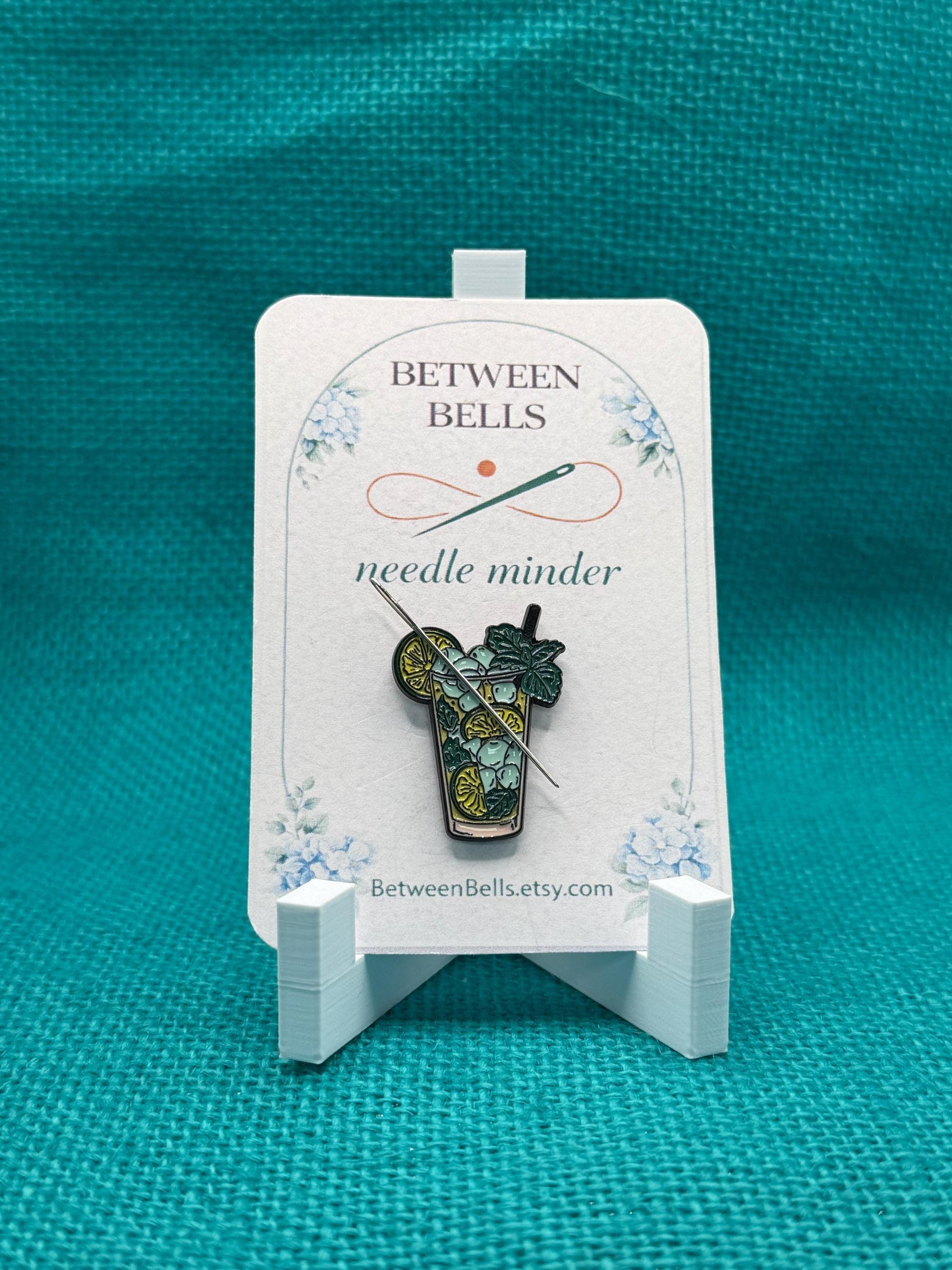 Citrus Mojito Needle Minder | Refreshing Cocktail Magnet | Summer Drink Aesthetic | Bar Cart Inspired | Cross Stitch Needle Holder