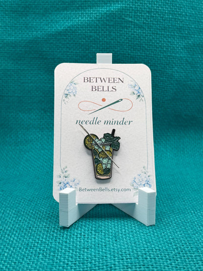 Citrus Mojito Needle Minder | Refreshing Cocktail Magnet | Summer Drink Aesthetic | Bar Cart Inspired | Cross Stitch Needle Holder