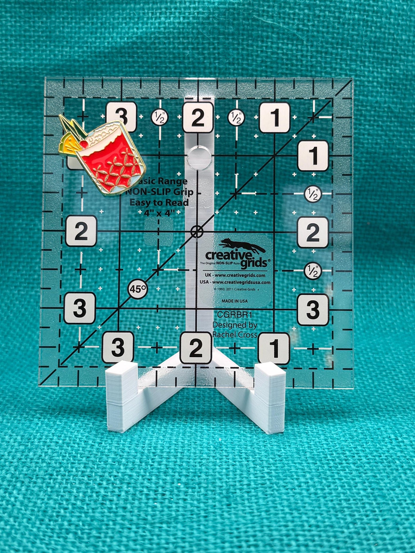 Classic Cocktail Needle Minder | Retro Drink Magnet | Bar Cart Aesthetic | Summer Stitching Accessory | Cross Stitch Needle Holder
