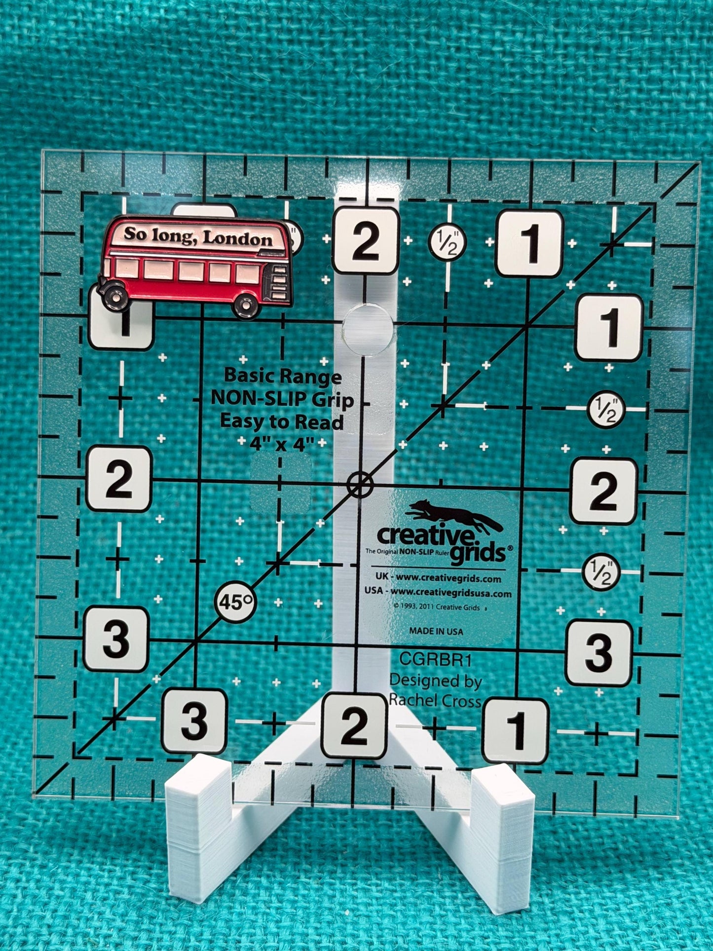 So Long London Bus Needle Minder | Retro Travel Magnet | Cozy Bookish Aesthetic | Cross Stitch Needle Holder
