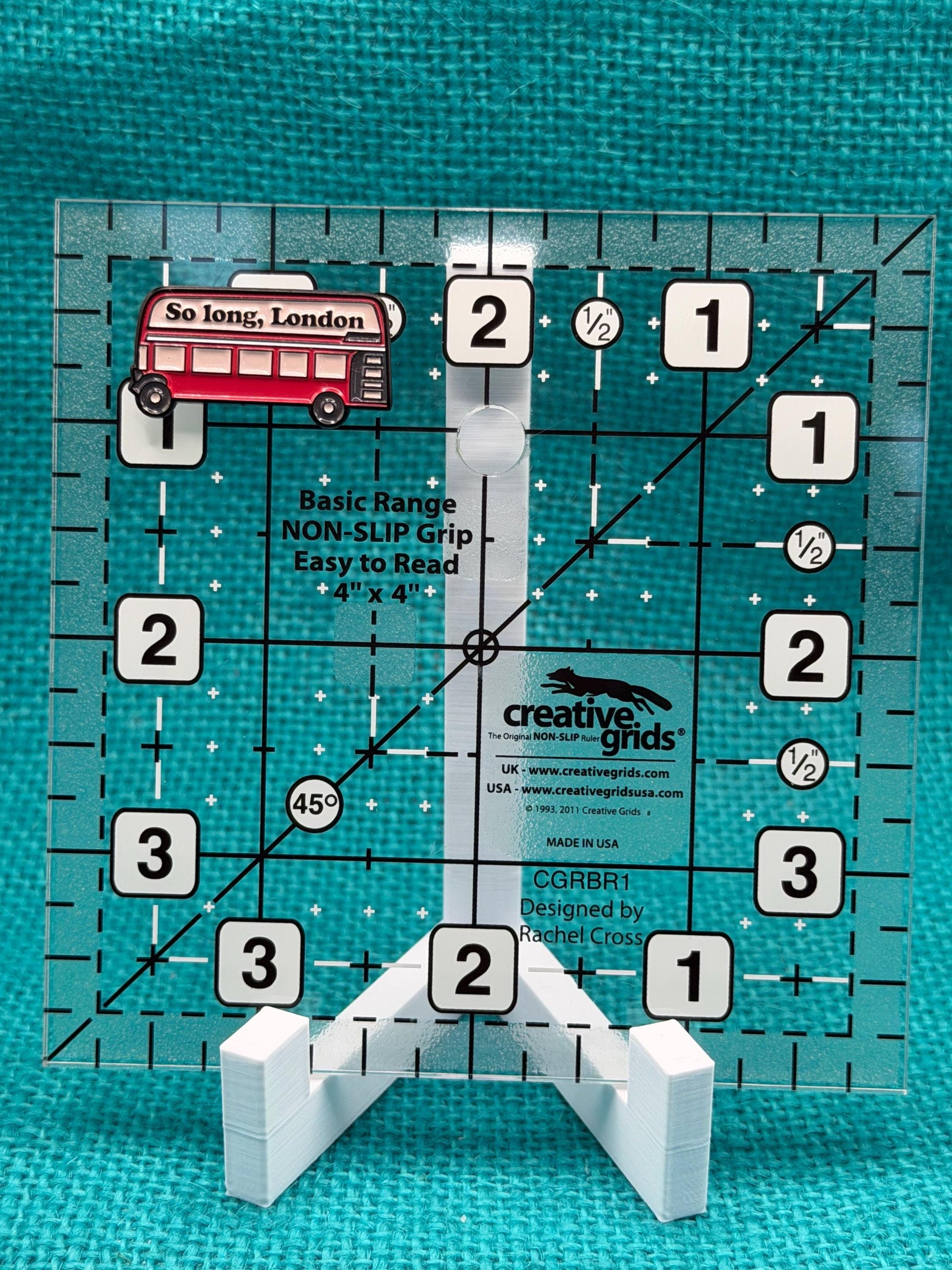So Long London Bus Needle Minder | Retro Travel Magnet | Cozy Bookish Aesthetic | Cross Stitch Needle Holder
