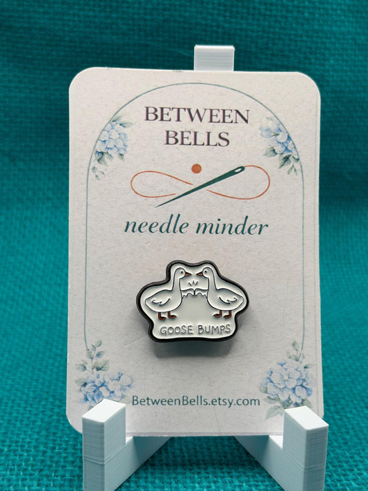 Goose Bumps Needle Minder | Funny Goose Magnet | Cute Pun Gift | Whimsical Animal Design | Cross Stitch Needle Holder