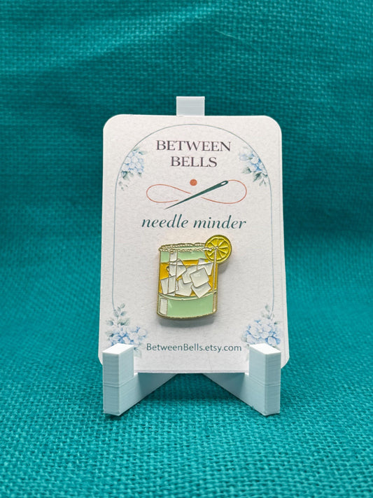 Citrus Cocktail Needle Minder | Lime Drink Magnet | Summer Bar Cart Aesthetic | Refreshing Cocktail Design | Cross Stitch Needle Holder