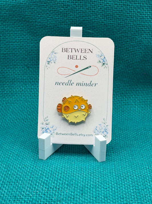 Puffer Fish Needle Minder | Cute Ocean Animal Magnet | Whimsical Sea Life Design | Cross Stitch Needle Holder