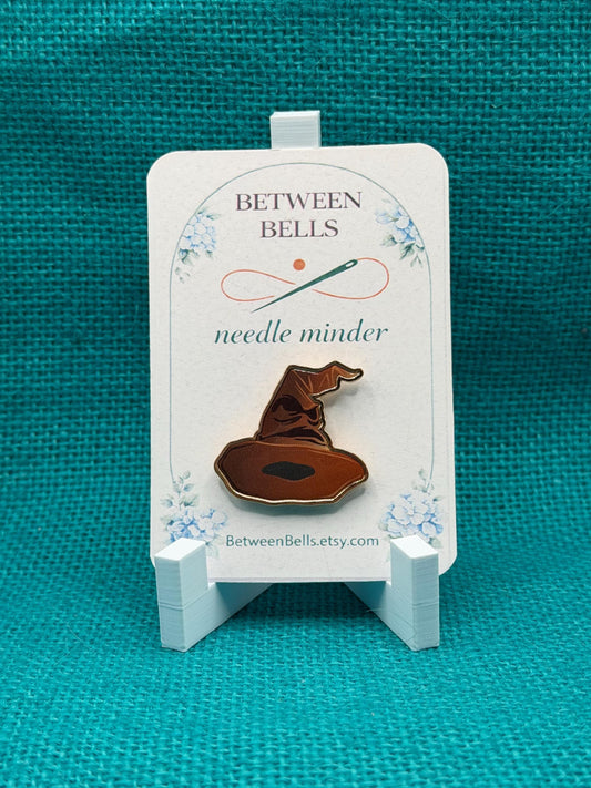 Sorting Hat Needle Minder | Magical Wizard School Magnet | Fantasy House Selection Gift | Cross Stitch Needle Holder