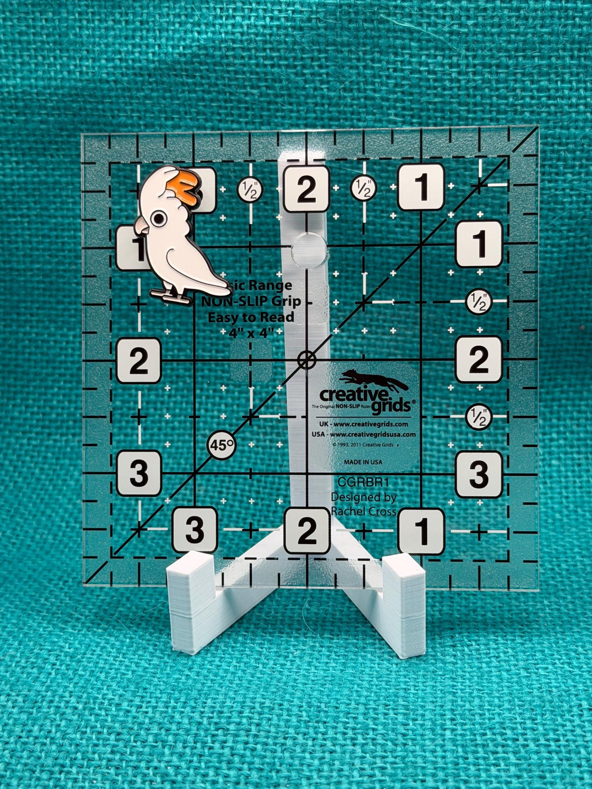 Cockatoo Needle Minder | White Parrot Magnet | Tropical Bird Lover Gift | Cross Stitch Needle Holder