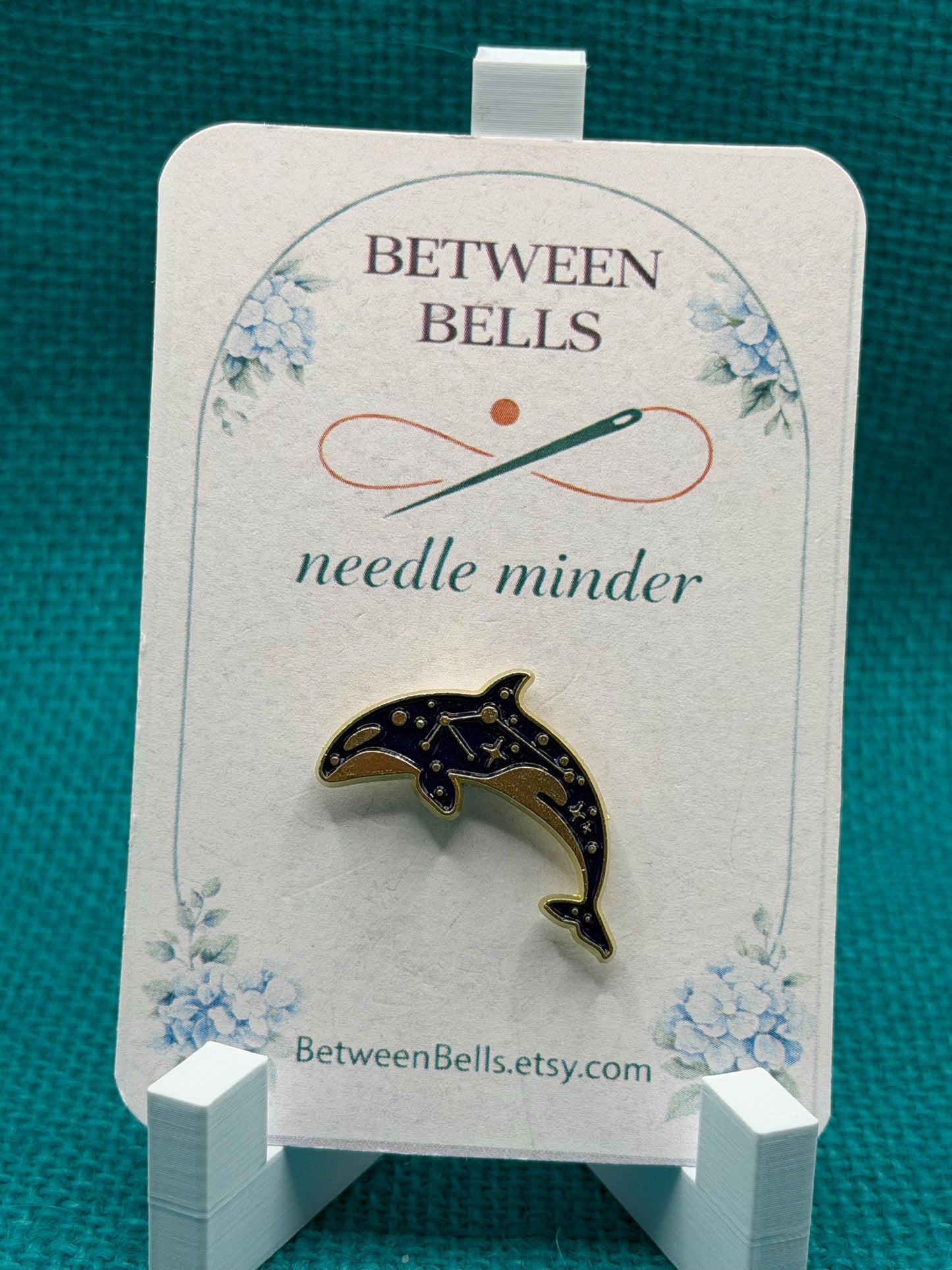 Celestial Orca Needle Minder | Constellation Whale Magnet | Ocean & Stargazer Gift | Cross Stitch Needle Holder