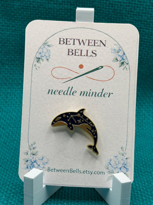 Celestial Orca Needle Minder | Constellation Whale Magnet | Ocean & Stargazer Gift | Cross Stitch Needle Holder