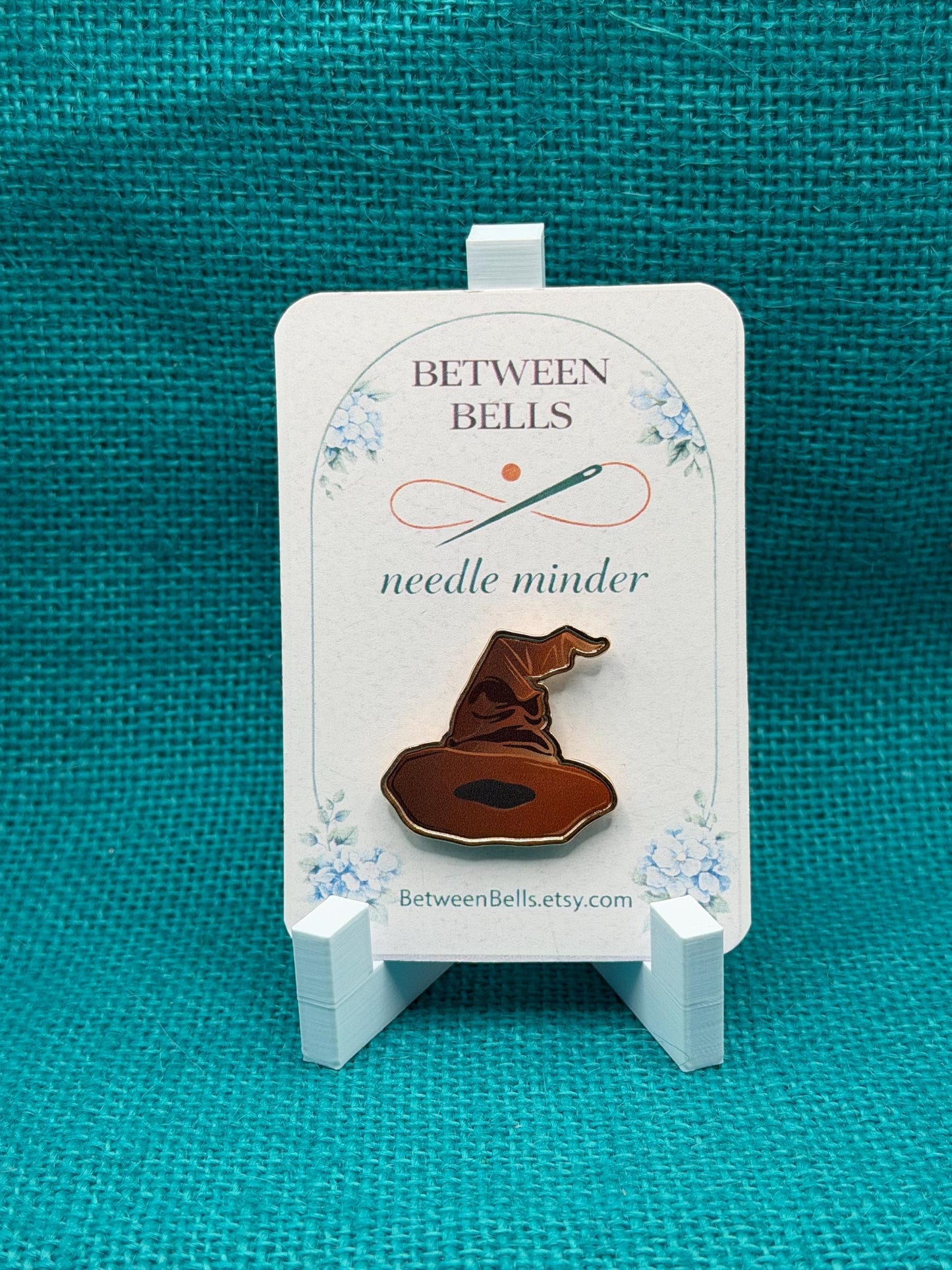 Sorting Hat Needle Minder | Magical Wizard School Magnet | Fantasy House Selection Gift | Cross Stitch Needle Holder