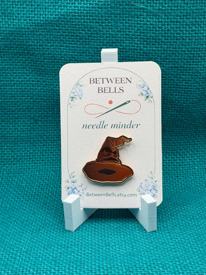 Sorting Hat Needle Minder | Magical Wizard School Magnet | Fantasy House Selection Gift | Cross Stitch Needle Holder